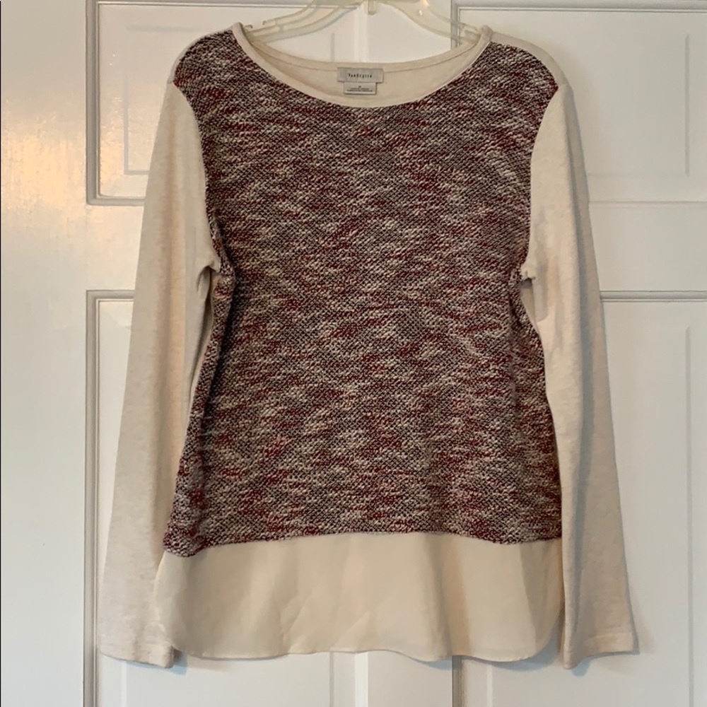 Van Heusen Layered Sweater w/shirt tails (size M)